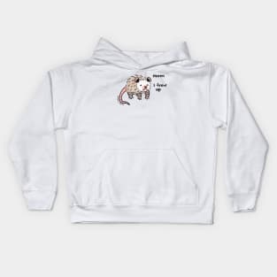 mom i frew up :( Kids Hoodie